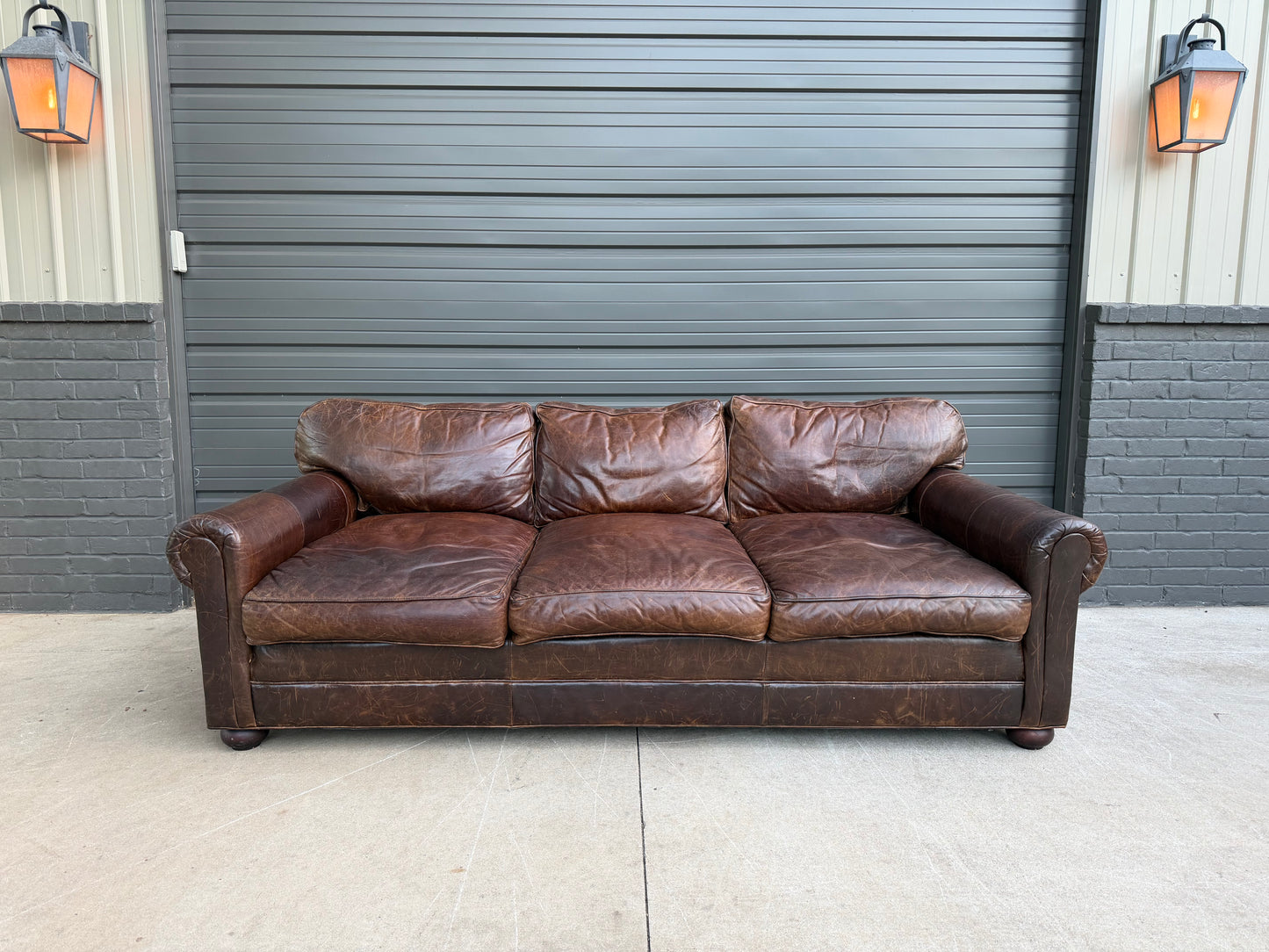 Restoration Hardward Lancaster Leather Sofa - $4000 Cash Price