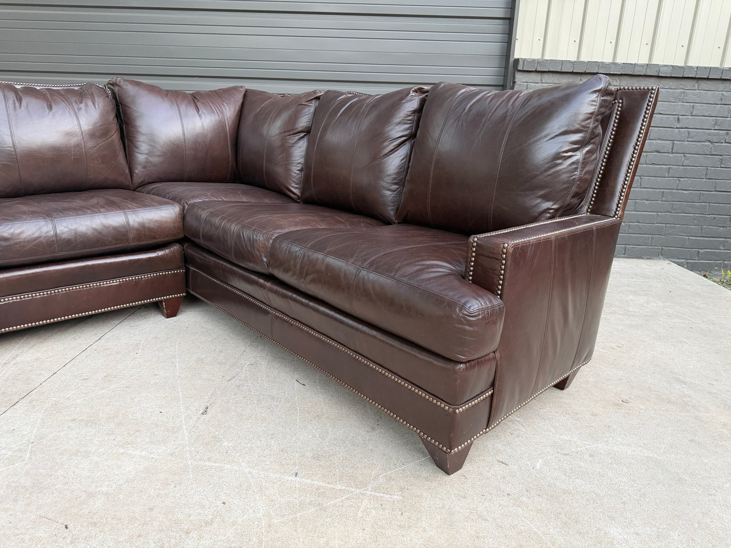 Ferguson Copeland Leather Sectional - $2400 Cash Price