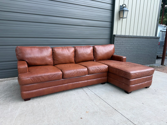 American Leather Sectional with Chaise - $1800 Cash Price