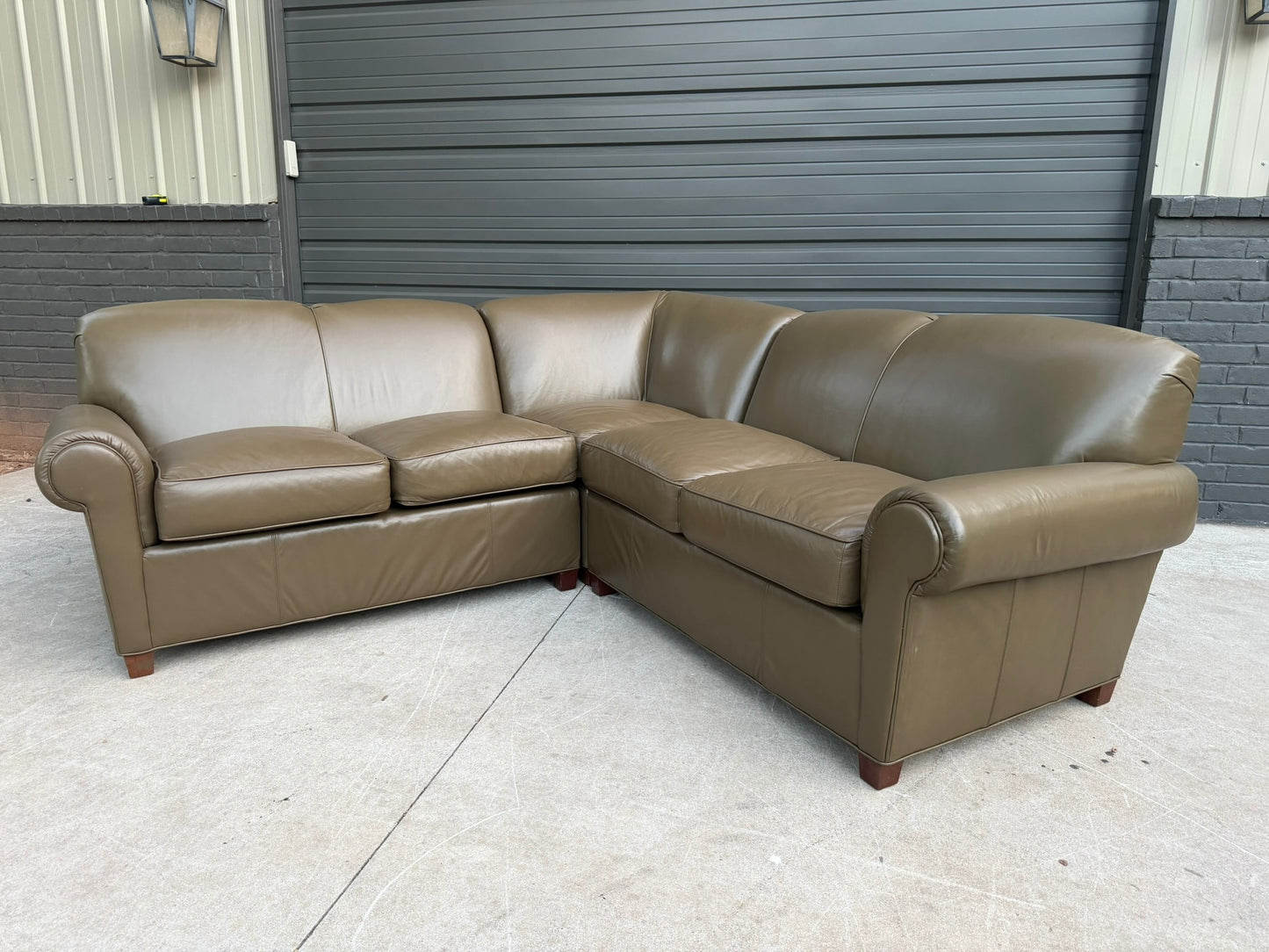 Lexington Mediterranean Olive Petite Sectional - $1800 Cash Price