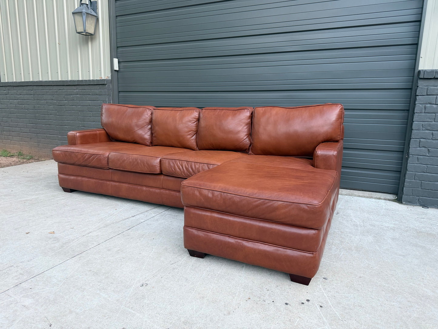 American Leather Sectional with Chaise - $1800 Cash Price