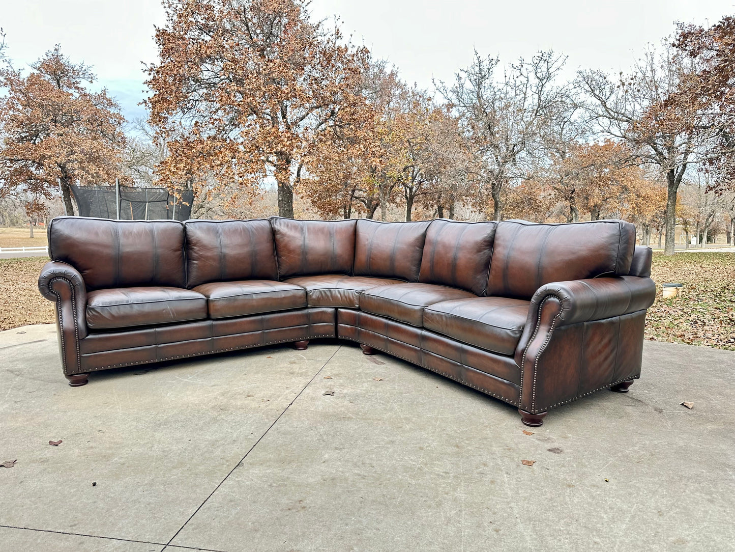 Bernhardt 100% Genuine Leather Sectional - $2200 cash price