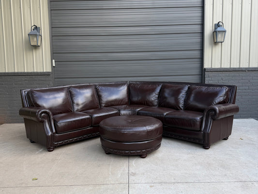USA Premium Sectional with round ottoman - $2000 Cash Price