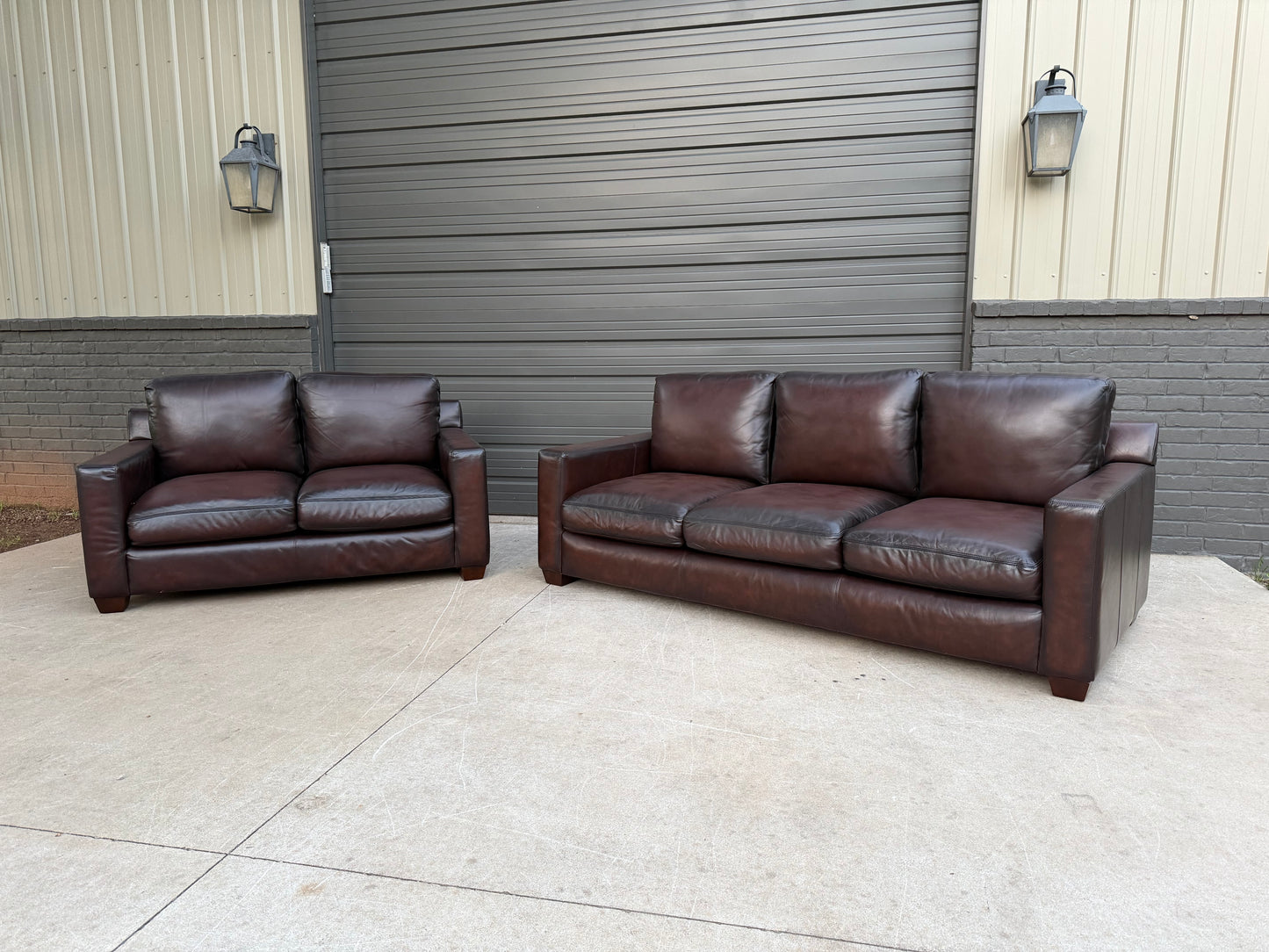Bernhardt Leather Sofa & Loveseat - $1600 Cash Price
