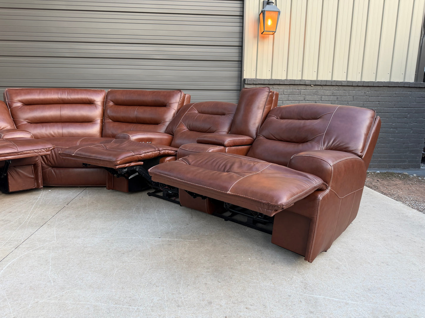 Watson Premium Line - Leather Reclining Sectional - $2500