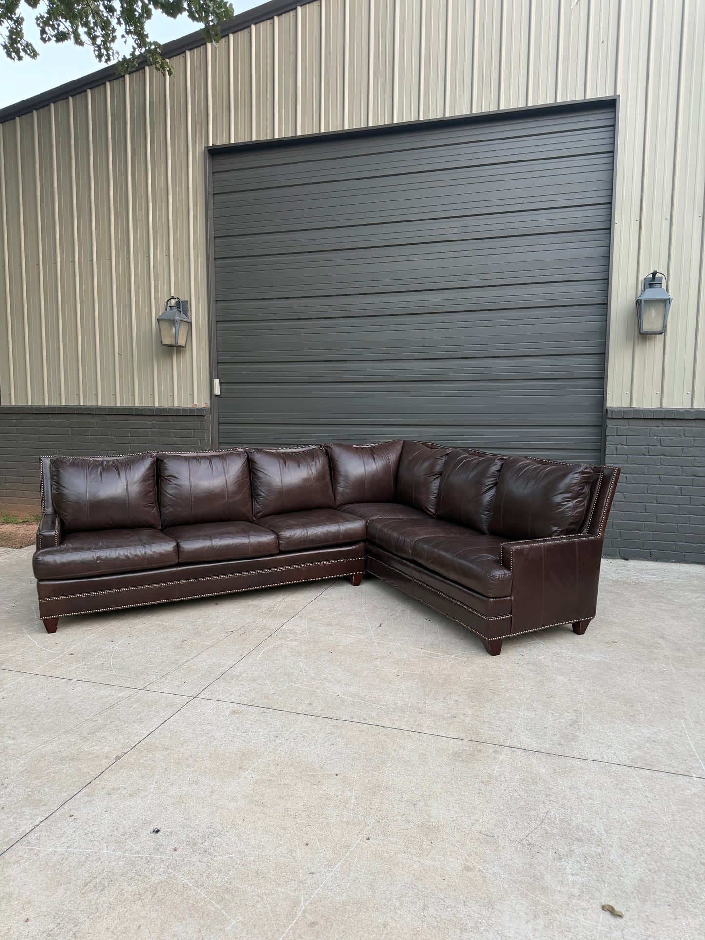 Ferguson Copeland Leather Sectional - $2400 Cash Price