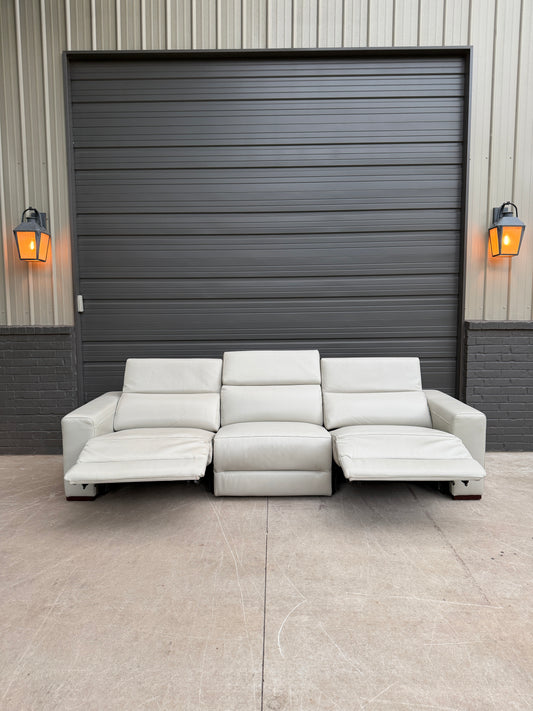 Nevio leather reclining couch - $1500 Cash Price