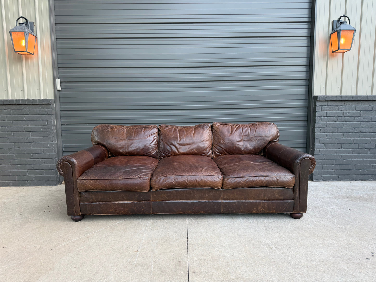 Restoration Hardward Lancaster Leather Sofa - $4000 Cash Price