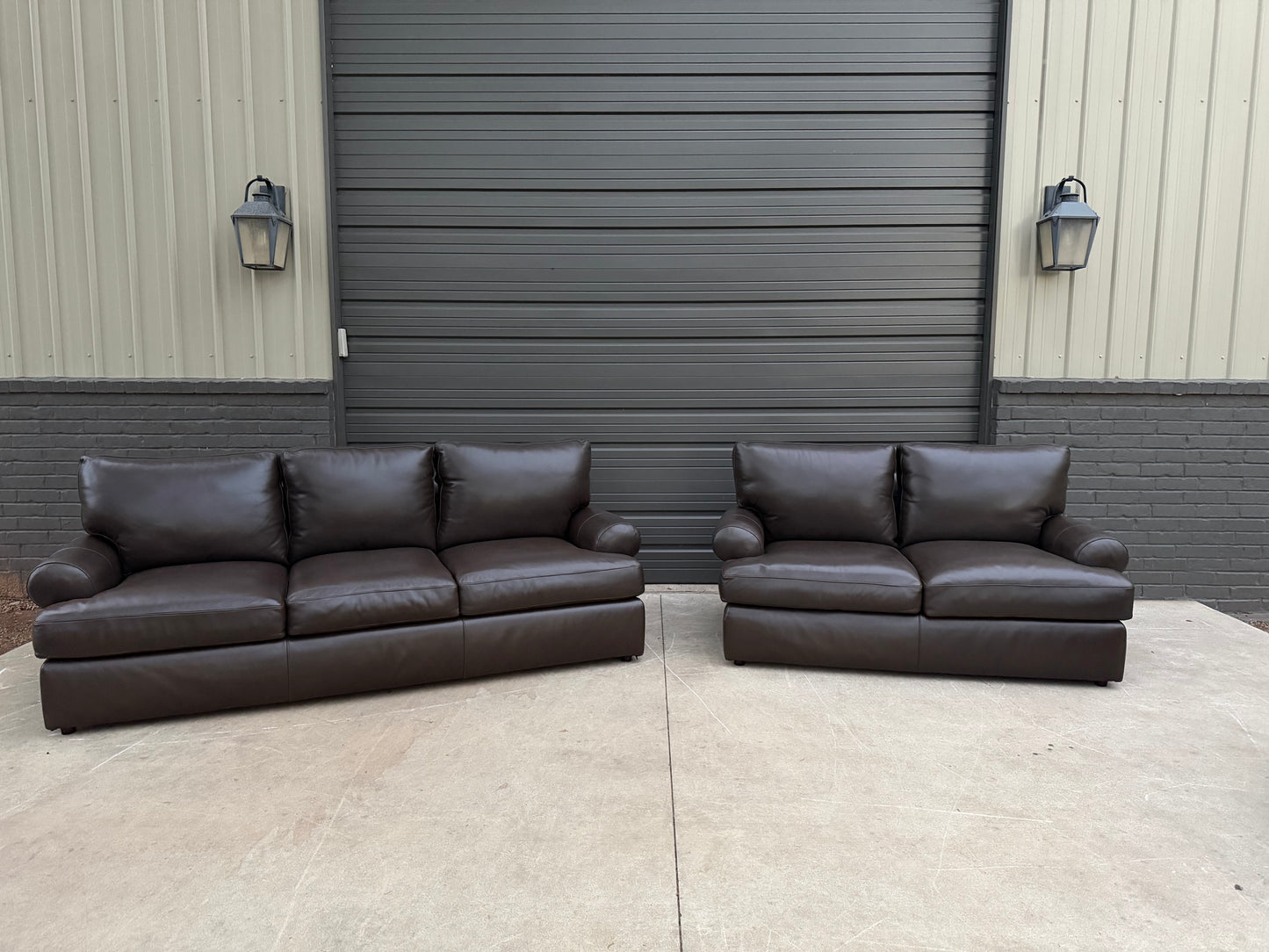 Bernhardt Brown Leather Sofa & Loveseat - $2000 Cash Price