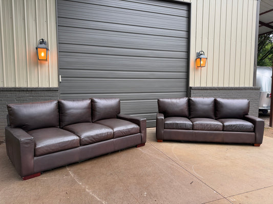 USA Premium Leather Company - Sofas x2 - $2200 Cash Price