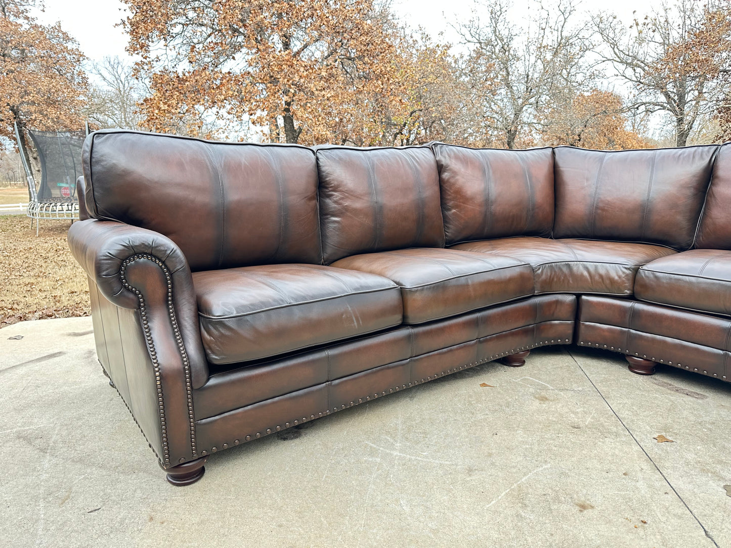 Bernhardt 100% Genuine Leather Sectional - $2200 cash price