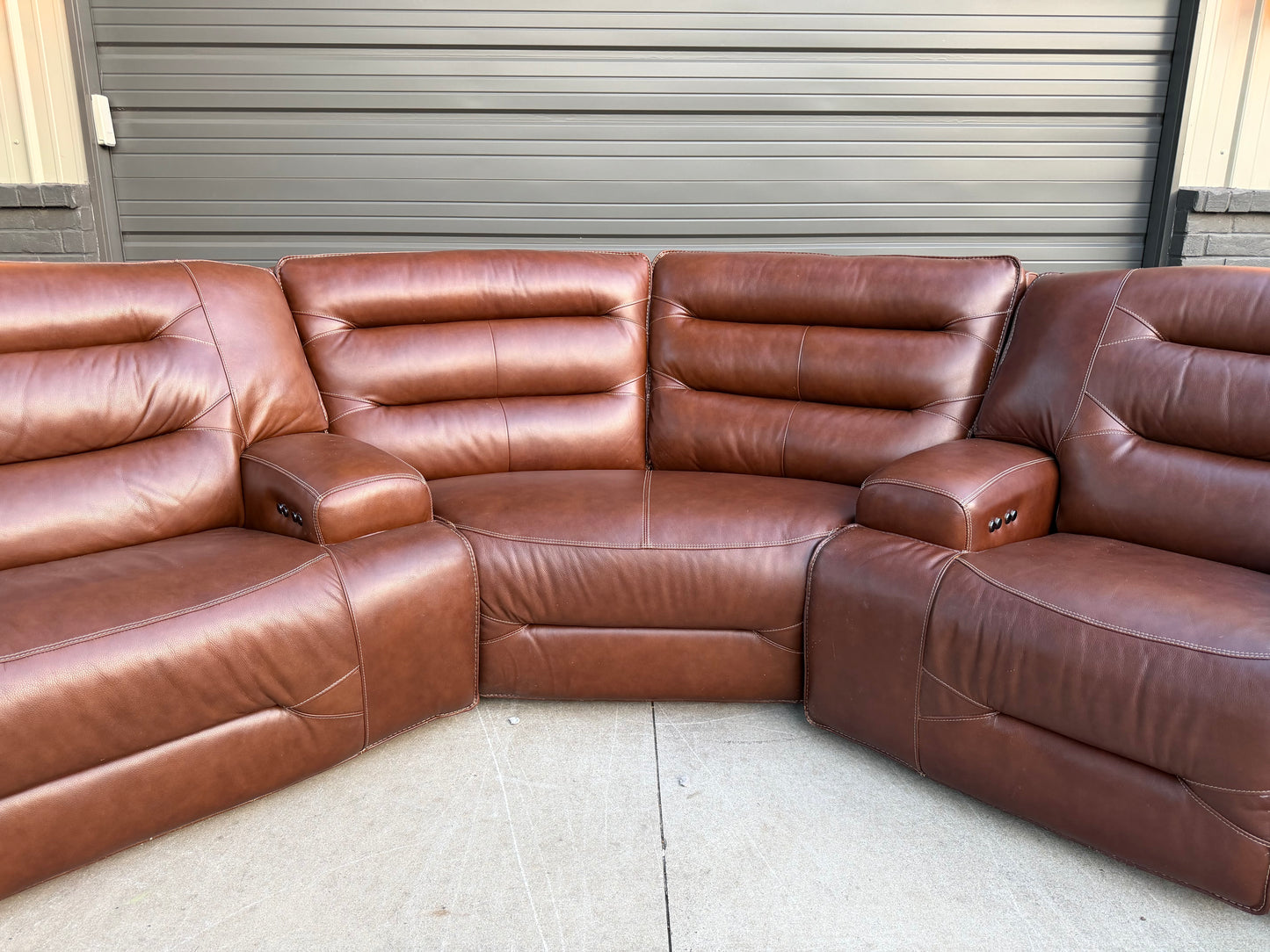 Watson Premium Line - Leather Reclining Sectional - $2500