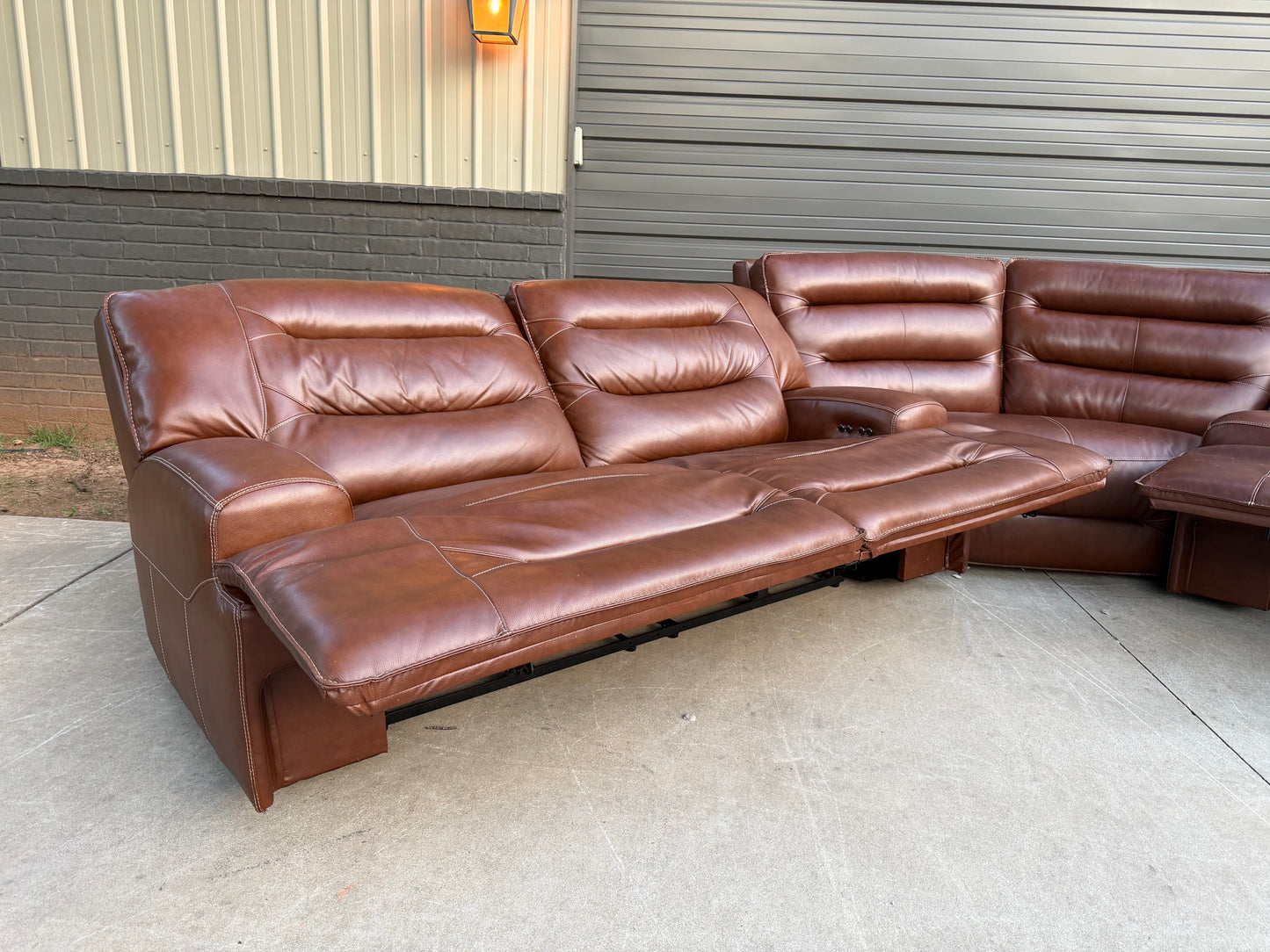 Watson Premium Line - Leather Reclining Sectional - $2500