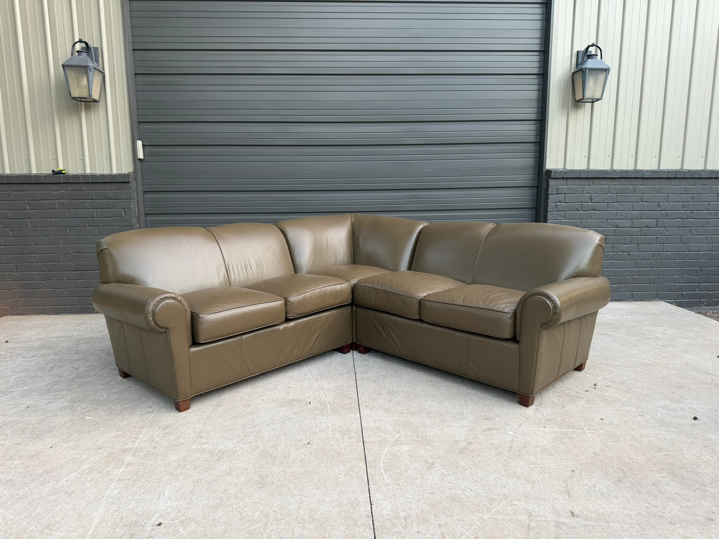 Lexington Mediterranean Olive Petite Sectional - $1800 Cash Price