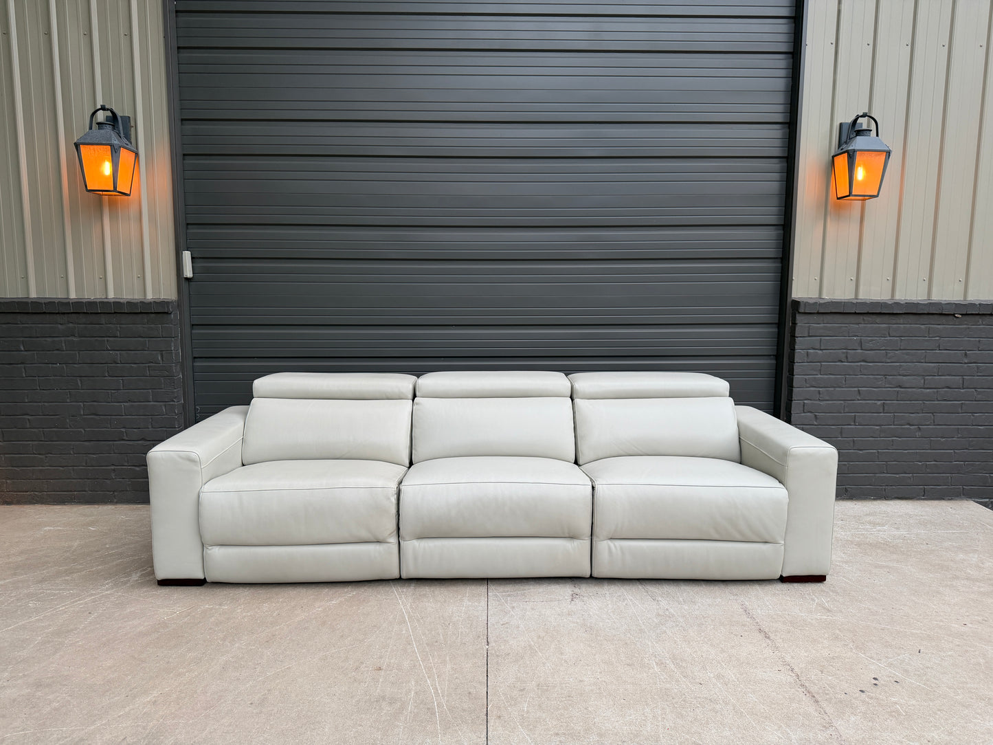 Nevio leather reclining couch - $1500 Cash Price