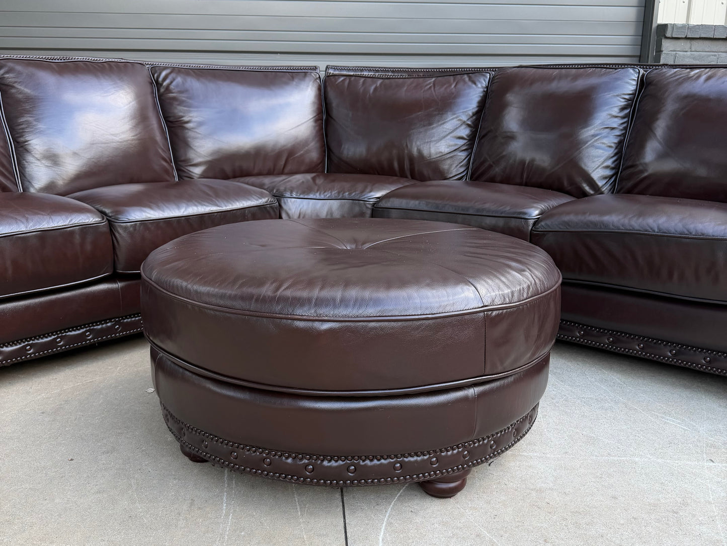 USA Premium Sectional with round ottoman - $2200 Cash Price