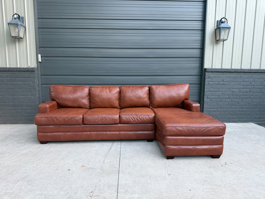 American Leather Sectional with Chaise - $1800 Cash Price