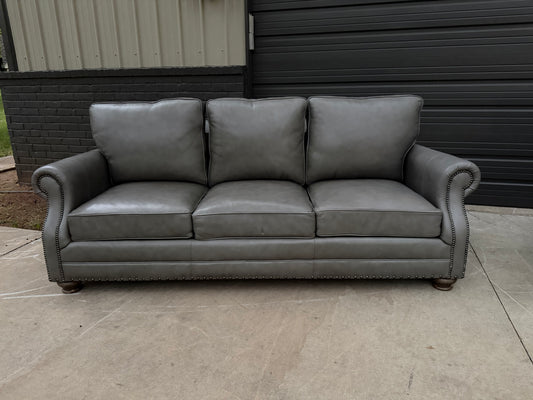 Bernhardt Gray Leather Sofa & Loveseat - $2000 Cash Price