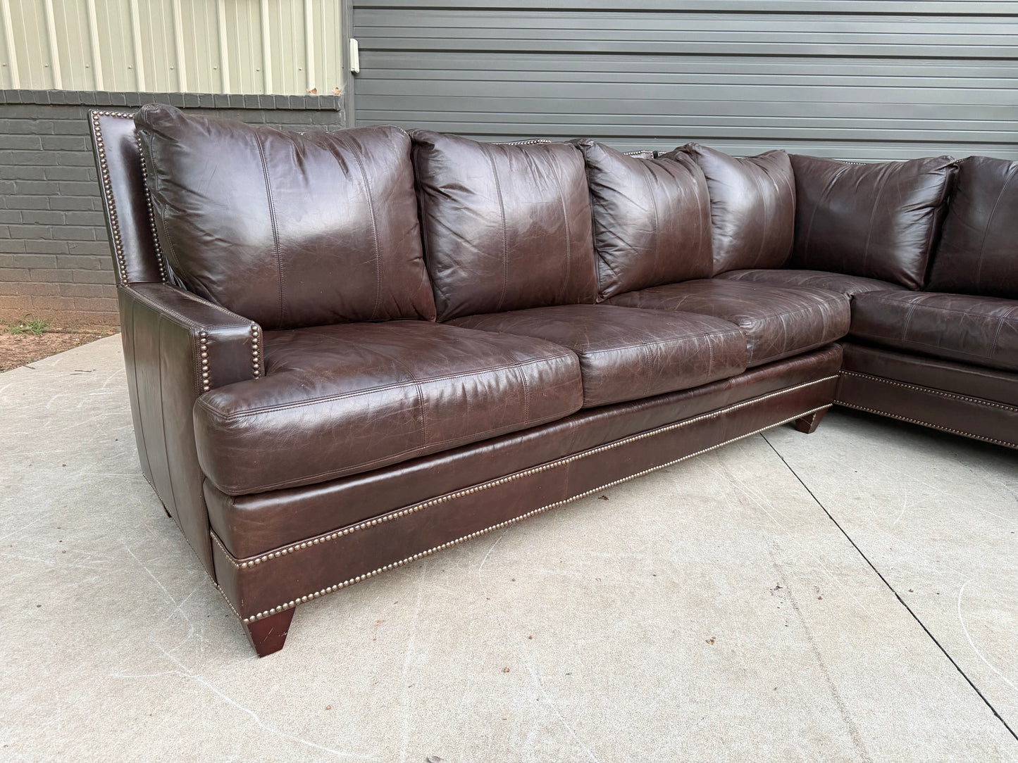 Ferguson Copeland Leather Sectional - $2400 Cash Price
