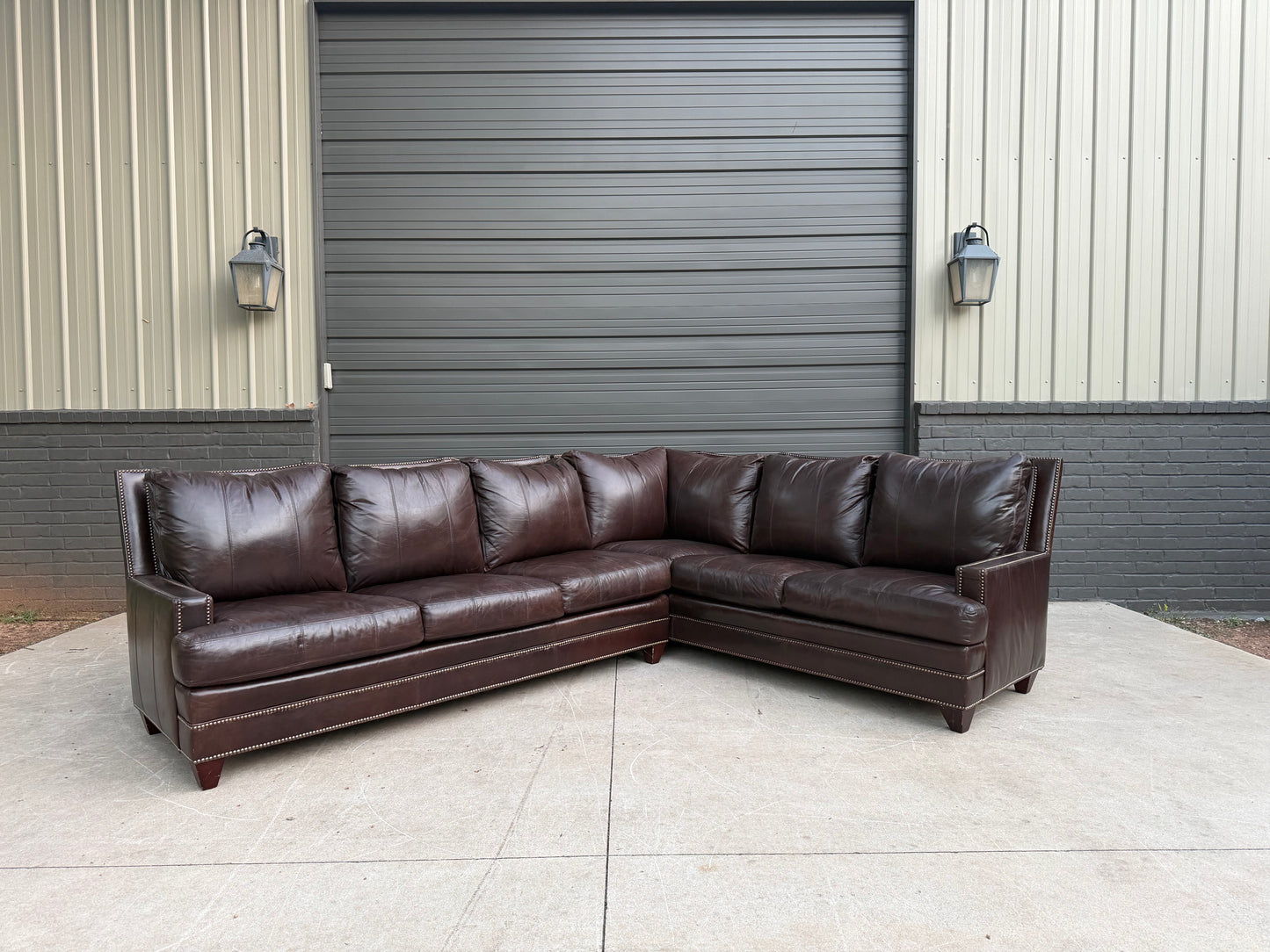Ferguson Copeland Leather Sectional - $2400 Cash Price