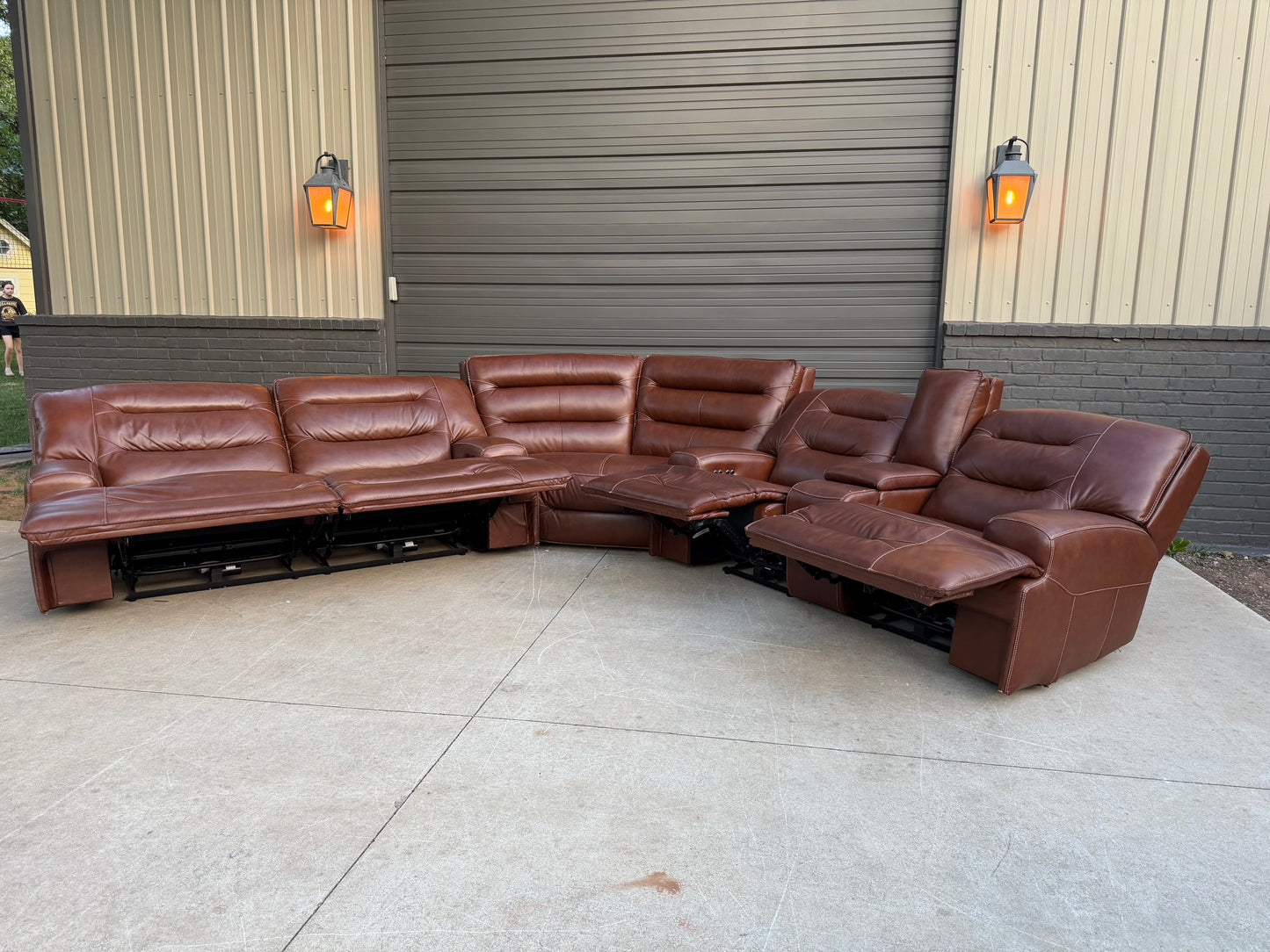Watson Premium Line - Leather Reclining Sectional - $2500