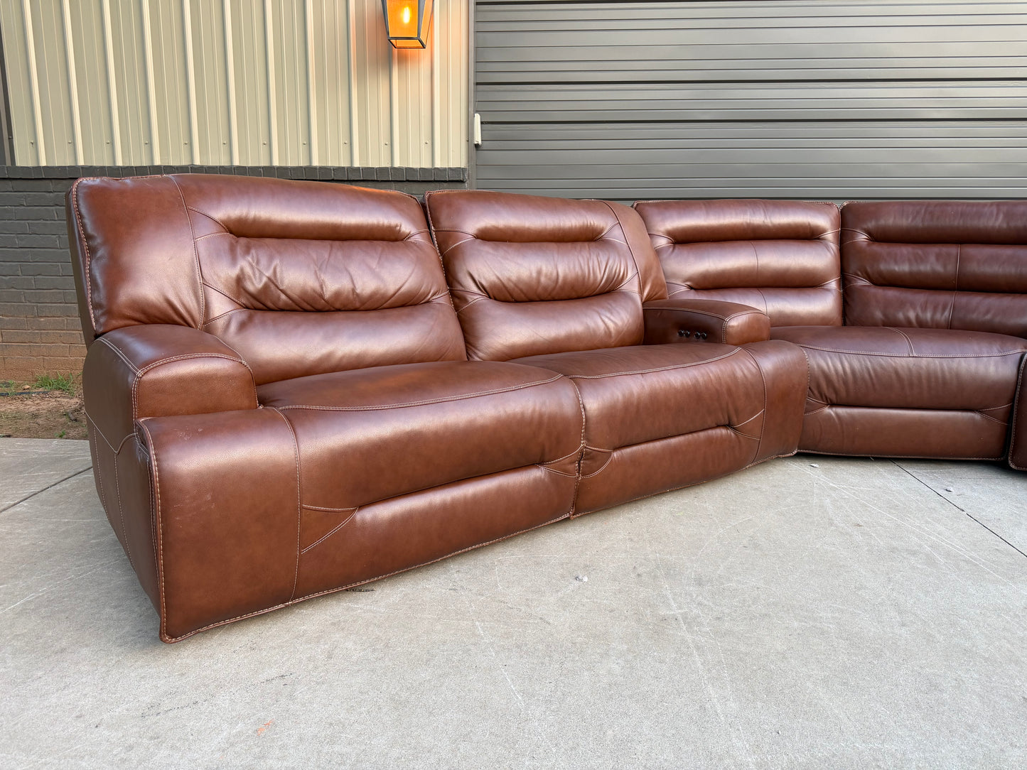 Watson Premium Line - Leather Reclining Sectional - $2500