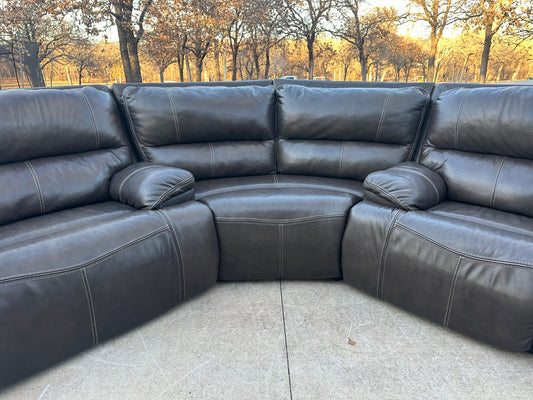 Ashley Genuine Leather Power Sectional - $2000 cash price