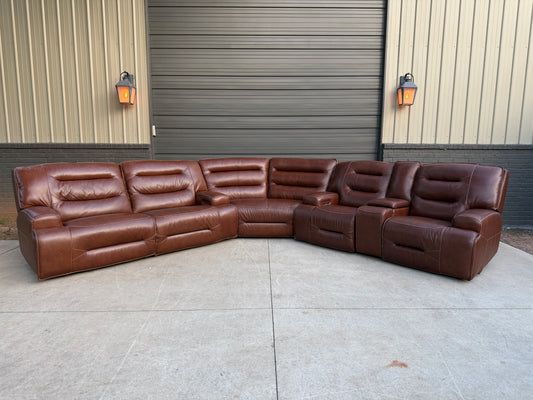 Watson Premium Line - Leather Reclining Sectional - $2500