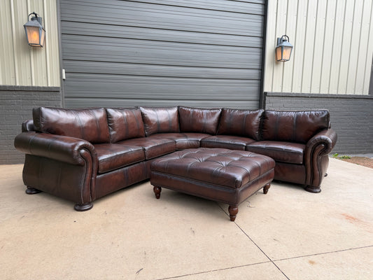 Bernhardt Van Gogh Sectional with Ottoman - $2200 Cash Price