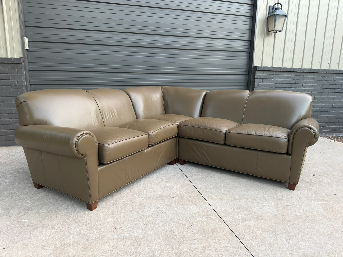 Lexington Mediterranean Olive Petite Sectional - $1800 Cash Price